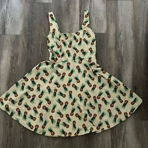 Pin up style pineapple dress